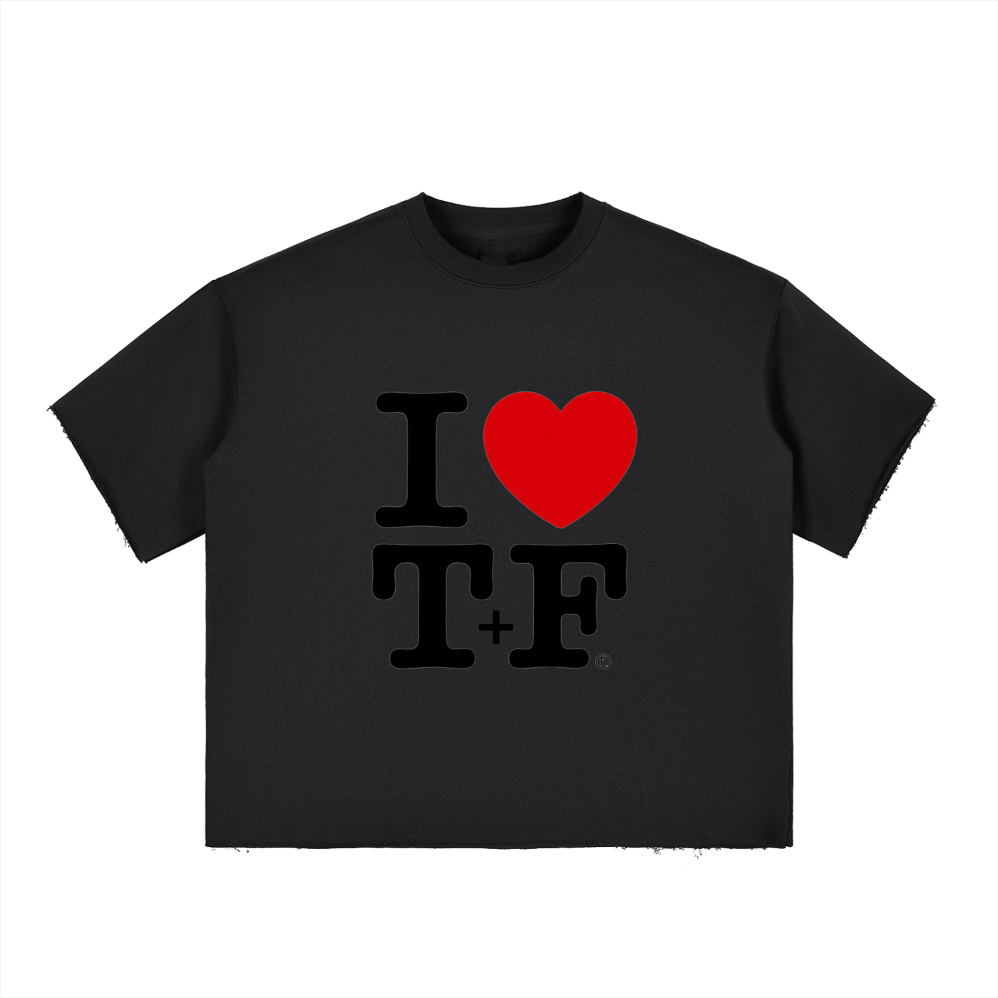 Boxy Half-Sleeve Raw-Edge T-Shirt (OFSAA 2026 Collection)