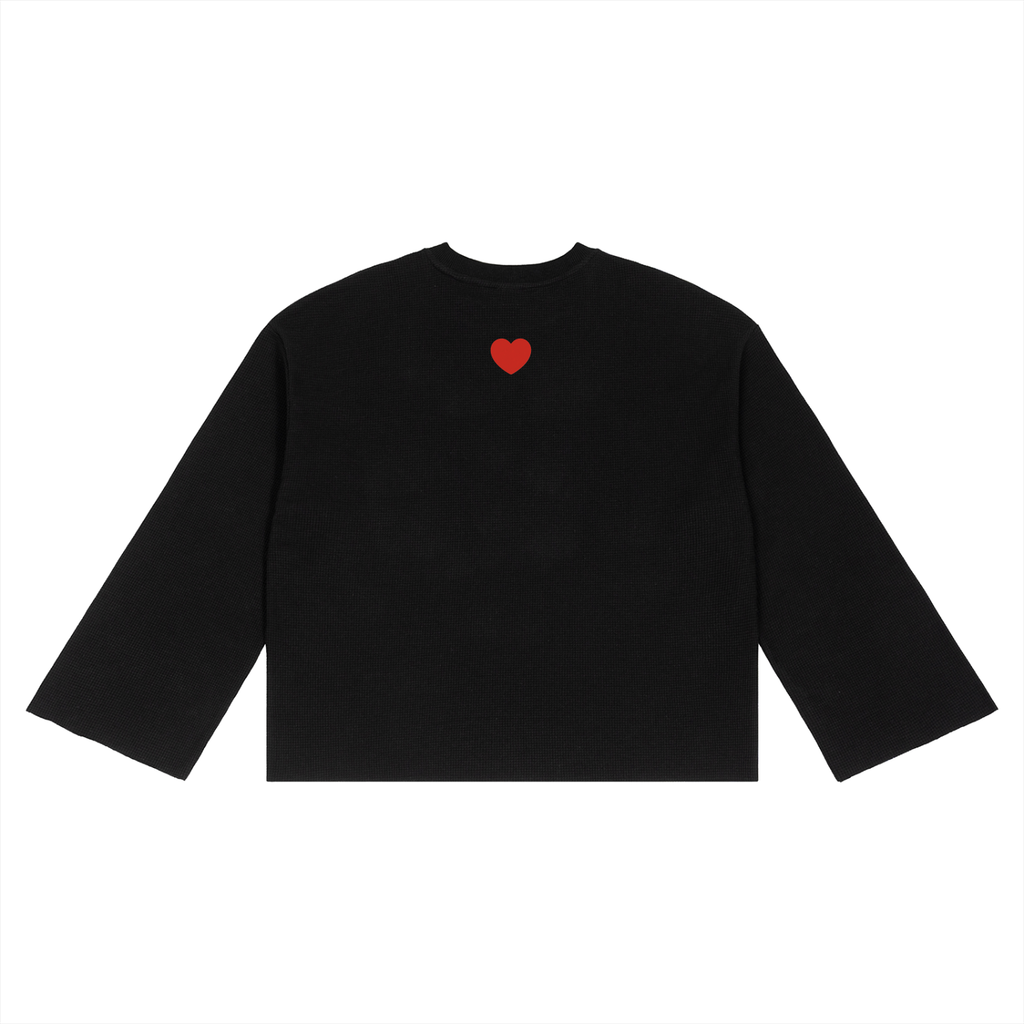 Unisex Waffle Raw Edge T-Shirt