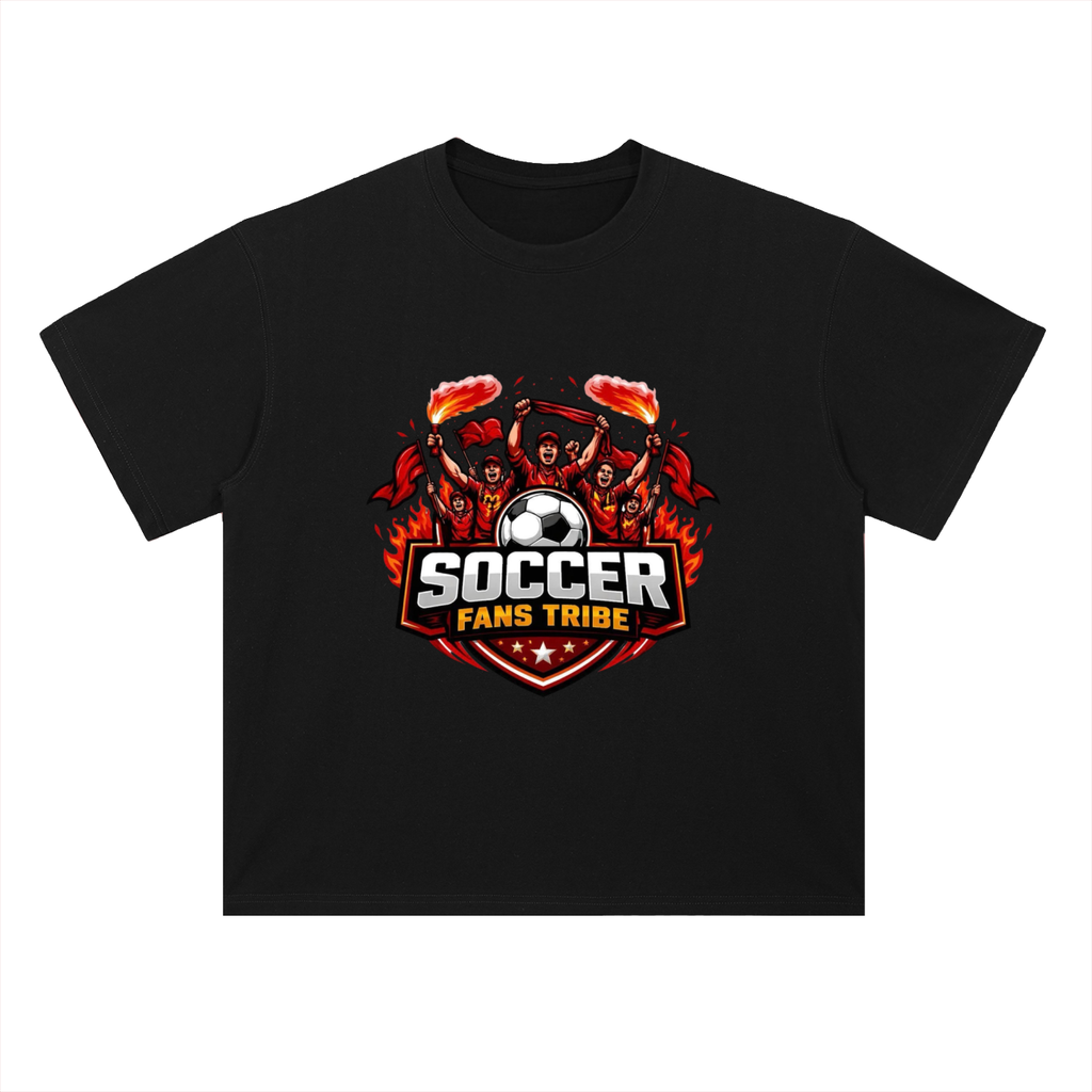 Soccer Fans Tribe Heavyweight Drop Shoulder Cotton T-Shirt