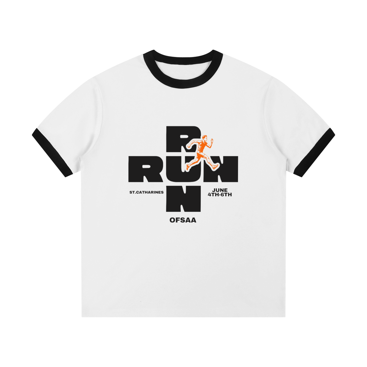 Contrast Edge Ribbed Crewneck T-Shirt (OFSAA Collection)