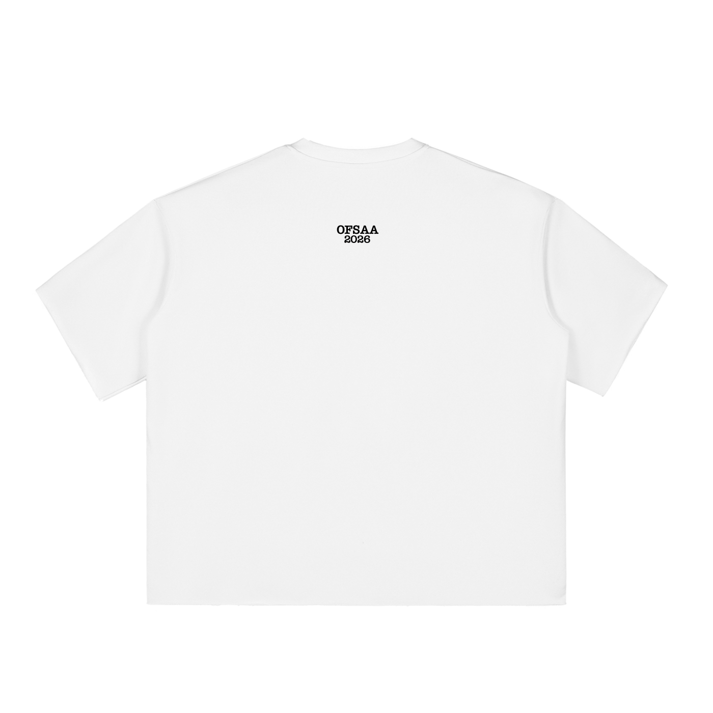 Boxy Half-Sleeve Raw-Edge T-Shirt (OFSAA 2026 Collection)