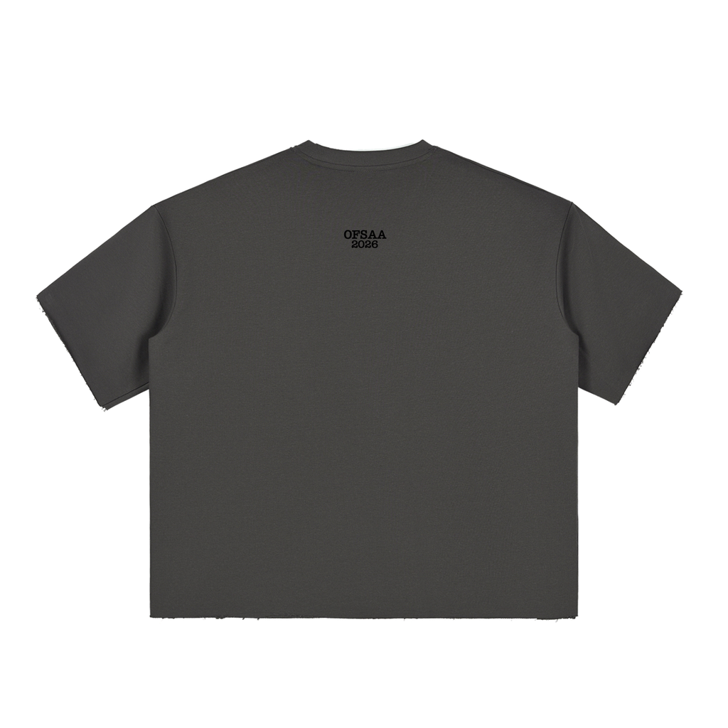 Boxy Half-Sleeve Raw-Edge T-Shirt (OFSAA 2026 Collection)