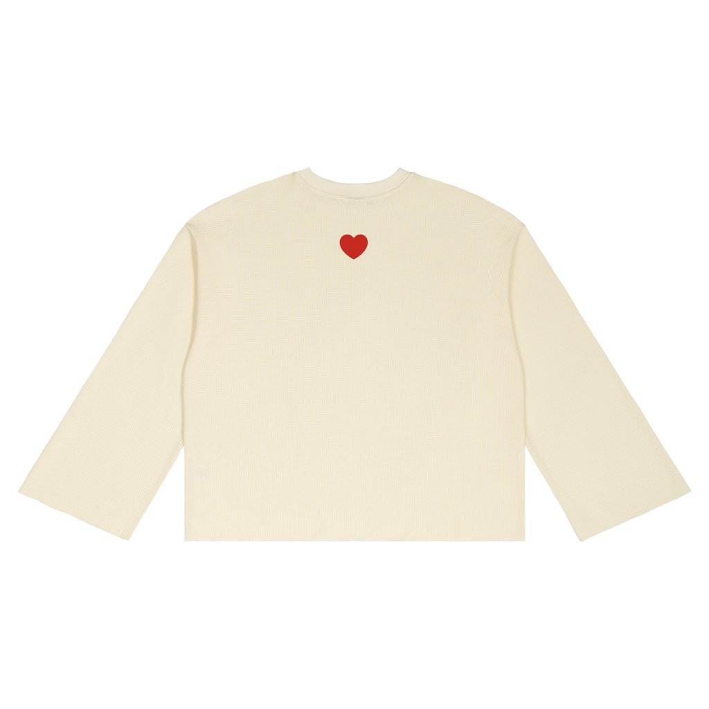 Unisex Waffle Raw Edge T-Shirt