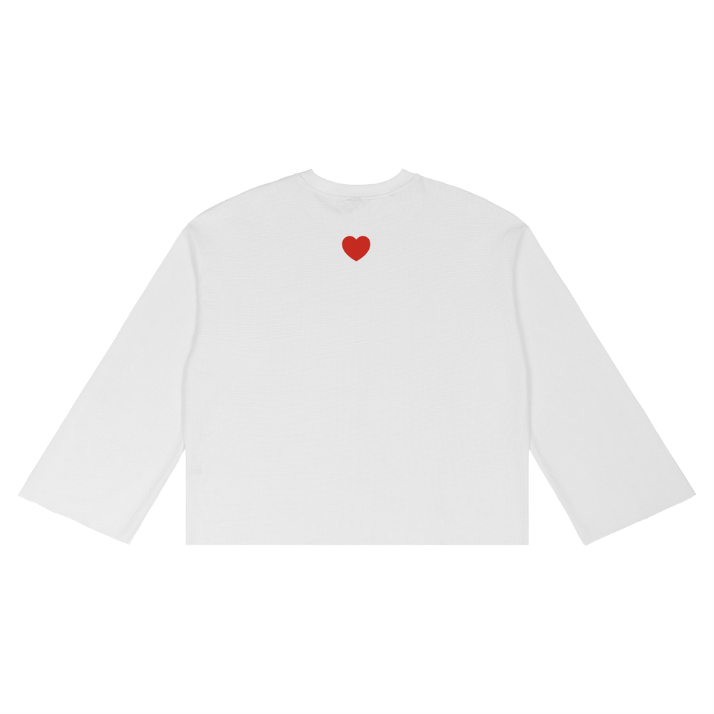 Unisex Waffle Raw Edge T-Shirt