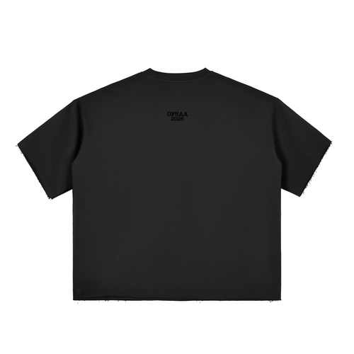 Boxy Half-Sleeve Raw-Edge T-Shirt (OFSAA 2026 Collection)