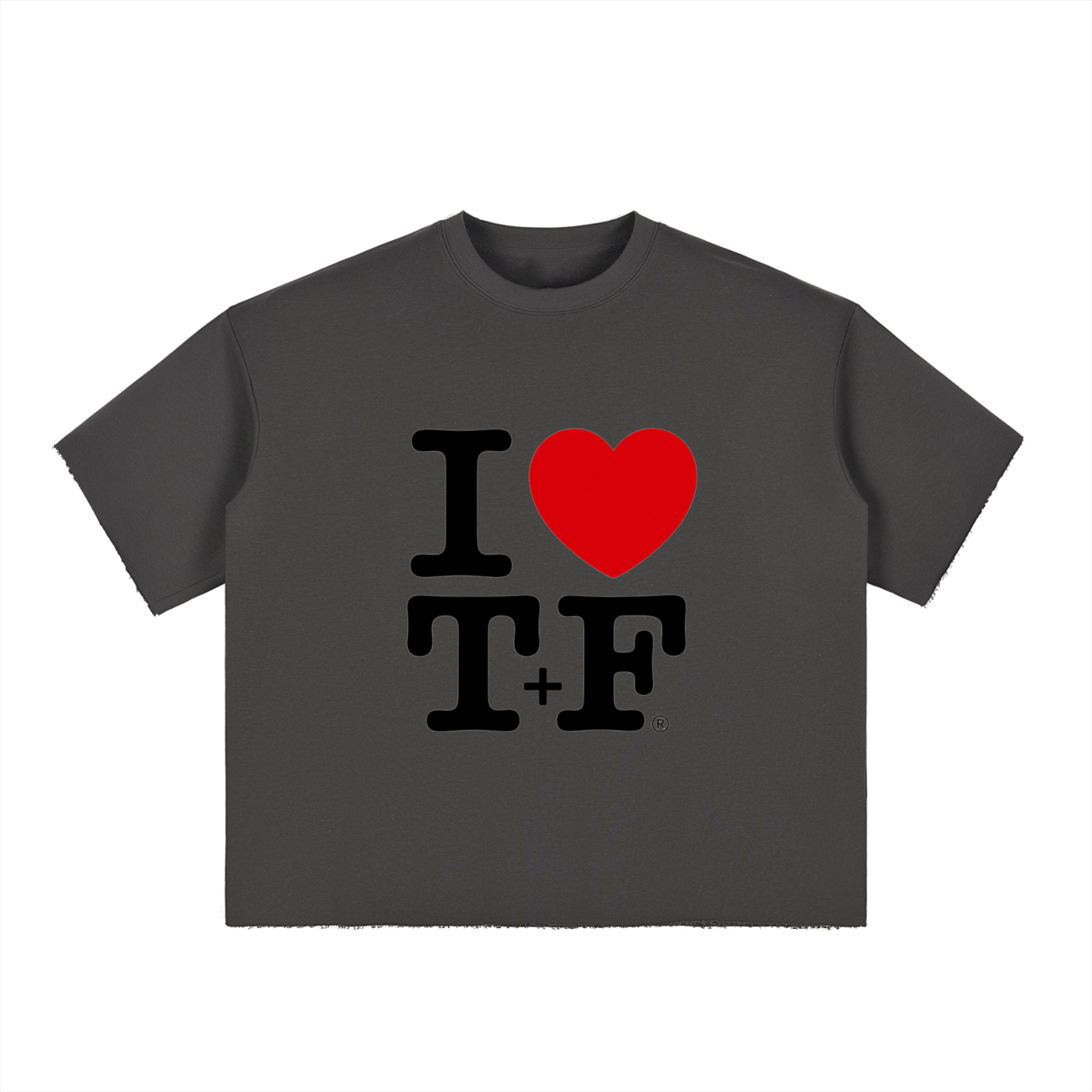Boxy Half-Sleeve Raw-Edge T-Shirt (OFSAA 2026 Collection)