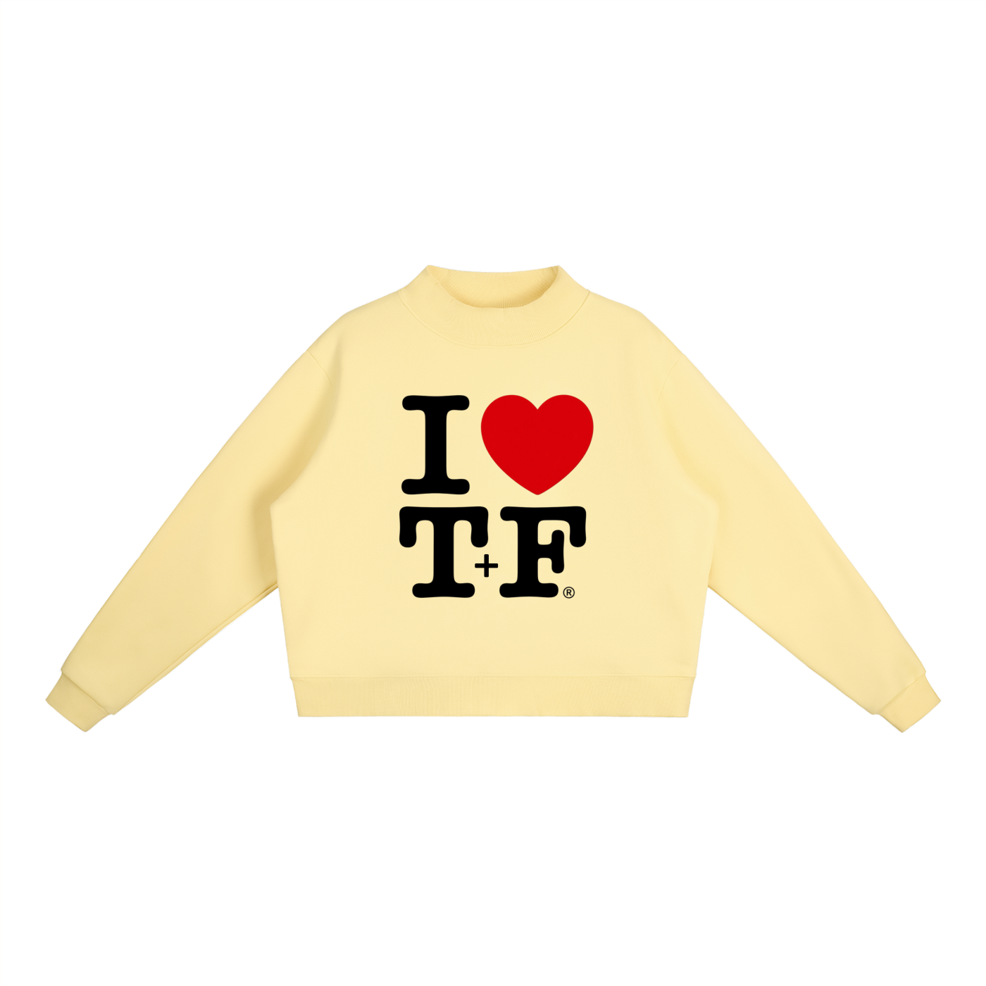 Essential Fleece Mock-Neck Crew Sweatshirt